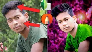 Photo Editing | Hair Style and Face White effect on Mobile App | Autodesk Sketchbook & Snapseed