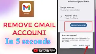 Remove the extra Gmail account on the phone. #gmail #remove_gmail #singout_gmail_account