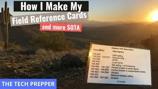 How I Make My Field Reference Cards