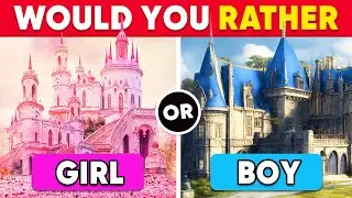 Would You Rather...? Girl VS Boy Edition 👦👧 Quiz Dino