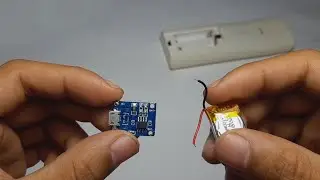 DIY  ใส่แบตเตอรี่ลิเธียม 3.7v อัพเกรดโมทแอร์บ้านๆ แถมชาร์จแบตได้ด้วยโมดูลชาร์จ TP4056 Micro USB 5v