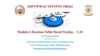 VTU ST 18IS62 M2 L10 Decision Table based Testing