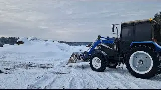 Открываем новый кукурузный курган и чистим снег. За Русь !