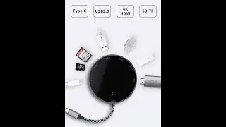 Everything Included Wireless Charging Hub - USB/Type-C/HDMI/TF