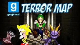 Gmod [PT] Terror Map - Playing with friends(Nyan cat gun,Frank Sinatra,break time,soda,ect...)