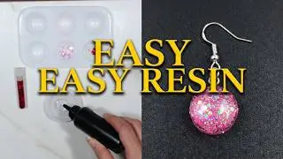 Easy Resin Earrings - Jewelry Making Tutorial - How To Make Resin Jewelry