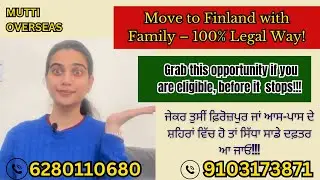 Move to Finland with Family – 100% Legal Way! !!! #finland #immigration #visa #studyabroad