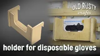 Holder for disposable gloves. ( Tool Storage Wall French Cleat DIY)