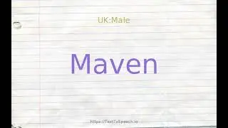 How to pronounce maven