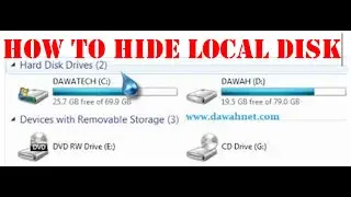 Local Disk:How To Hide And Show Local Disk Drives By Using Run Command