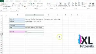 Right Function In Excel