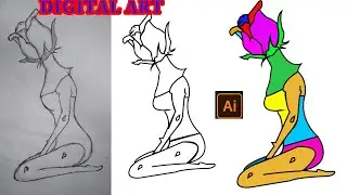 Digital Art Free Course Adobe Illustration (2023) Editing Draw Vector / Cartoon effects part 05