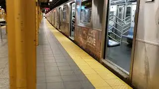 Flushing Main Street Empty Subway April 2020