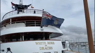 Путешествие морем с Cala Llonga в столицу острова Ibiza. Дельфины! May 2023