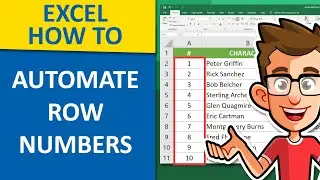 How to Automate Row Numbers in Excel | How to Use the Excel ROW Function
