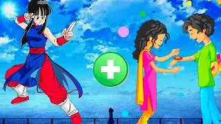 dragon ball character in raksha bandhan 😇 | goku in raksha bandhan