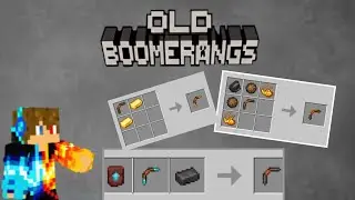 Бумеранги которые поджигают врагов в Minecraft!