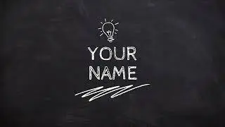 Black and White Sketchy Chalkboard Ideas Brainstorm Session Introduction Video