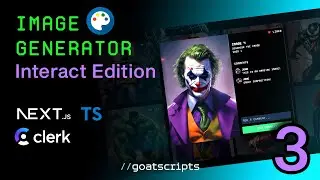🔴 Let's build Image Generator Interact Edition | [#3] | NEXT 14, Stable Diffusion, Clerk, TypeScript