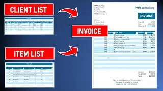 STEP by STEP Complete Invoice Printing System with Excel | Client and Product List