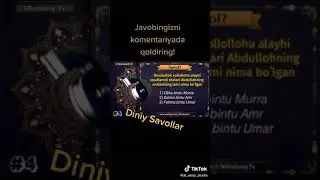 Rosululloh s.a.v. ni otalari Abdullohning onalaring ismi nima boʻlgan 