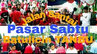 Memeriahkan HUT RI ke-77 || warga pasar sabtu RT 01 Tungkaran pangeran mengadakan Jalan Santai