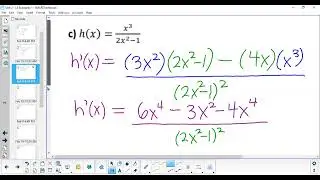 MCV4U Unit 5 Quotient Rule Examples