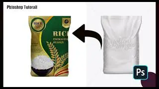 How to make Rice Package Design in Photoshop | Packaging Design | Photoshop Tutorial #photoshop