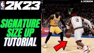 HOW TO DO SIGNATURE SIZE UPS IN NBA2K23! NBA2K23 DRIBBLE TIPS & TRICKS FOR BEGINNERS!
