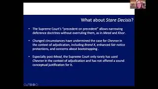 Admin Law 2021 | Session 3: Judicial Efforts to Reform Chevron