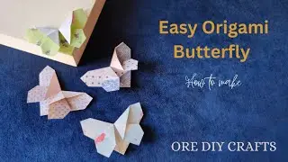 Easy Origami Butterfly Bookmark Tutorial - DIY