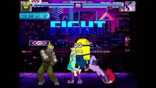 mugen-Rare Akuma vs. Team Twilight Sparkle