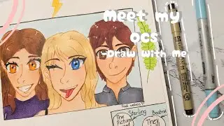 Introducing My Ocs! // Draw With Me! // Oc Lore!