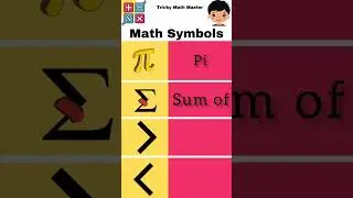 Mathematics symbols | math vocabulary | Math signsMath| symbols