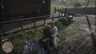 Arthur being a bad influence on Jamie Gillis#RedDeadRedemption2