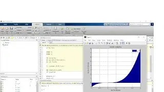 Como hacer el área bajo la curva en MATLAB