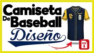 Como hacer una camiseta de baseball / beisbol - Patrón molde para beisbol / Mockup para beisbol