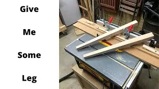 How to make a easy DIY tapered table leg / How to make a table leg