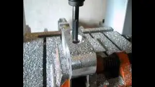 Homemade CNC milling machine TEST 1 cutting aluminium
