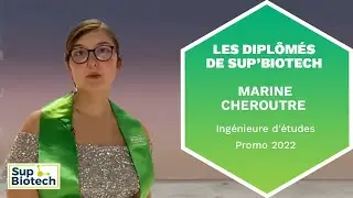 Les diplômés de SupBiotech – Marine Cheroutre (promo 2022), Ingénieure d'études