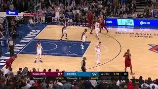 LeBron James Clutch Three! Cavs vs Knicks 11-13-17