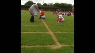 Space hopper race