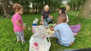 ВЛОГ: Пришли на озеро на шашлык