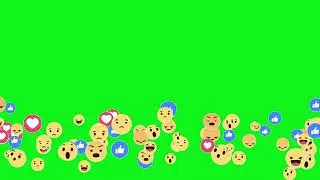 Smileys green screen video for Social media free, No Copyright