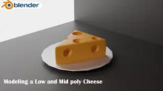 Lowpoly Cheese Modeling Tutorial in Blender │ Fun and Stylized 3D Cheese Model