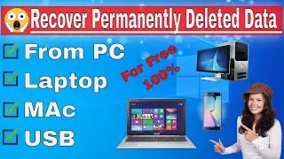 Omg😱|Recover Permanently Deleted Data From Any Device |Formatted Data From PC,USB,ANDROID,MEMORYCARD