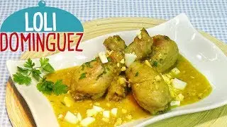 Chicken Pepitoria Style. My grandmother's traditional stew recipe. Step-by-step recipes. Loli Dom...