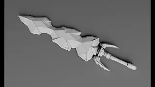 Make a Simple Game Sword - Grid Modeler / Safe Inset (blender addons)