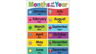 Months of the Year@Bulbul's Edu Vlogs
