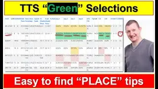TTS Green Ratings - Easy find Betfair Place winners.